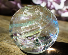 Load image into Gallery viewer, Dichroic Orb with Cremation Ash
