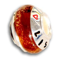 Load image into Gallery viewer, Glass Pandora Style Cremation Bead