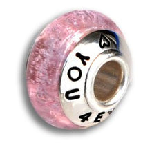Load image into Gallery viewer, Glass Pandora Style Cremation Bead
